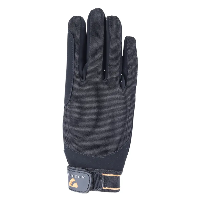 Shires Aubrion Childs Mesh Riding Glove Black
